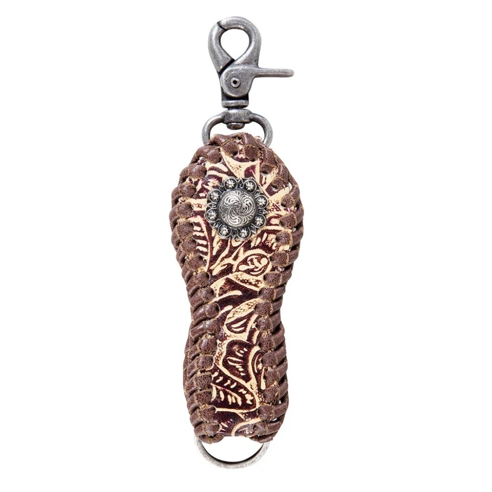 NWT Myra Bag Western Leather Braided Key Fob